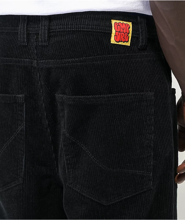 Empyre Loose Fit Black Corduroy Skate Pants at Hamilton Place in