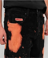 Empyre Loose Fit Bleached Black Corduroy Skate Pants