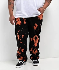 Empyre Loose Fit Bleached Black Corduroy Skate Pants