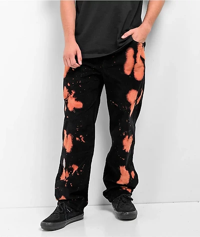 Empyre Loose Fit Bleached Black Corduroy Skate Pants