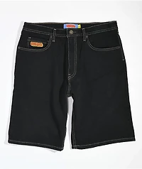 Empyre Loose Fit Blue Black Denim Skate Shorts
