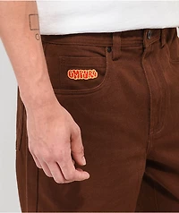 Empyre Loose Fit Brown Skate Jeans