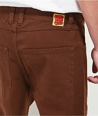 Empyre Loose Fit Brown Skate Jeans