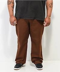 Empyre Loose Fit Brown Skate Jeans