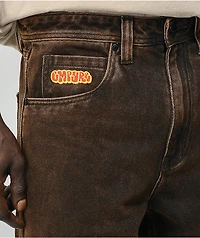 Empyre Loose Fit Brown Wash Denim Skate Jeans