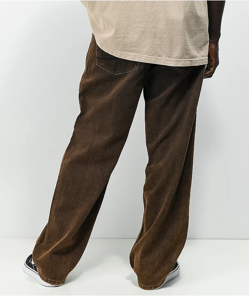 Empyre Loose Fit Brown Wash Denim Skate Jeans