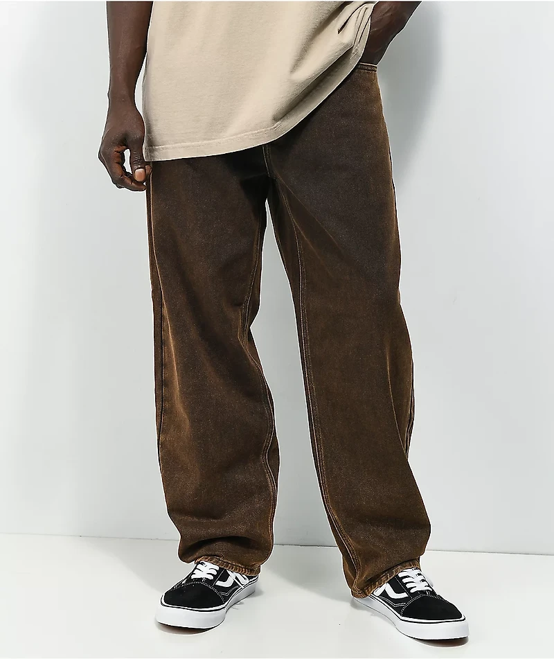 Empyre Loose Fit Brown Wash Denim Skate Jeans