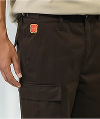 Empyre Loose Fit Dark Brown Cargo Skate Pants