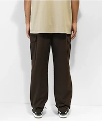 Empyre Loose Fit Dark Brown Cargo Skate Pants