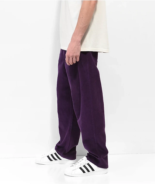 Empyre Loose Fit Dark Purple Corduroy Skate Pants Liberty Center
