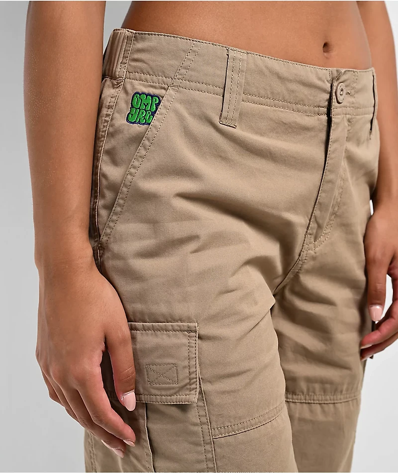 Empyre Loose Fit Dillon Khaki Cargo Shorts
