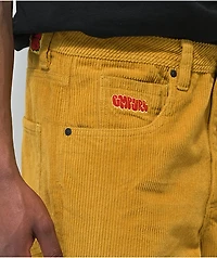 Empyre Loose Fit Golden Yellow Corduroy Skate Pants