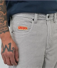 Empyre Loose Fit Grey Corduroy Skate Pants