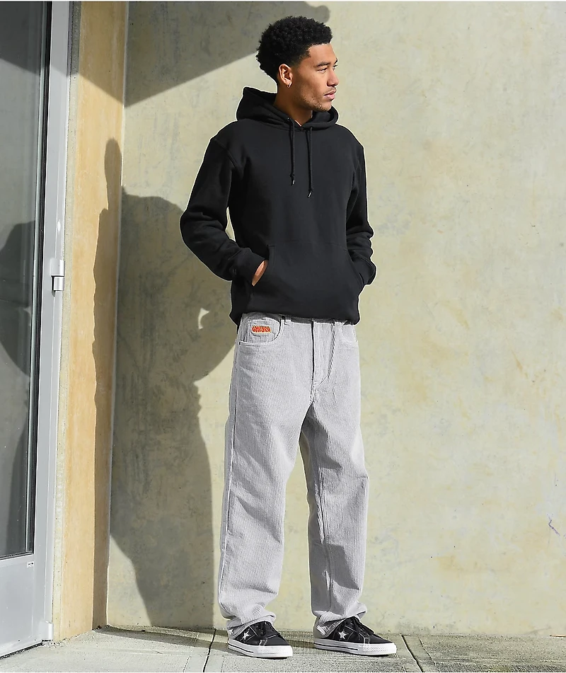 Empyre Loose Fit Grey Corduroy Skate Pants