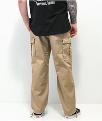 Empyre Loose Fit Khaki Cargo Skate Pants