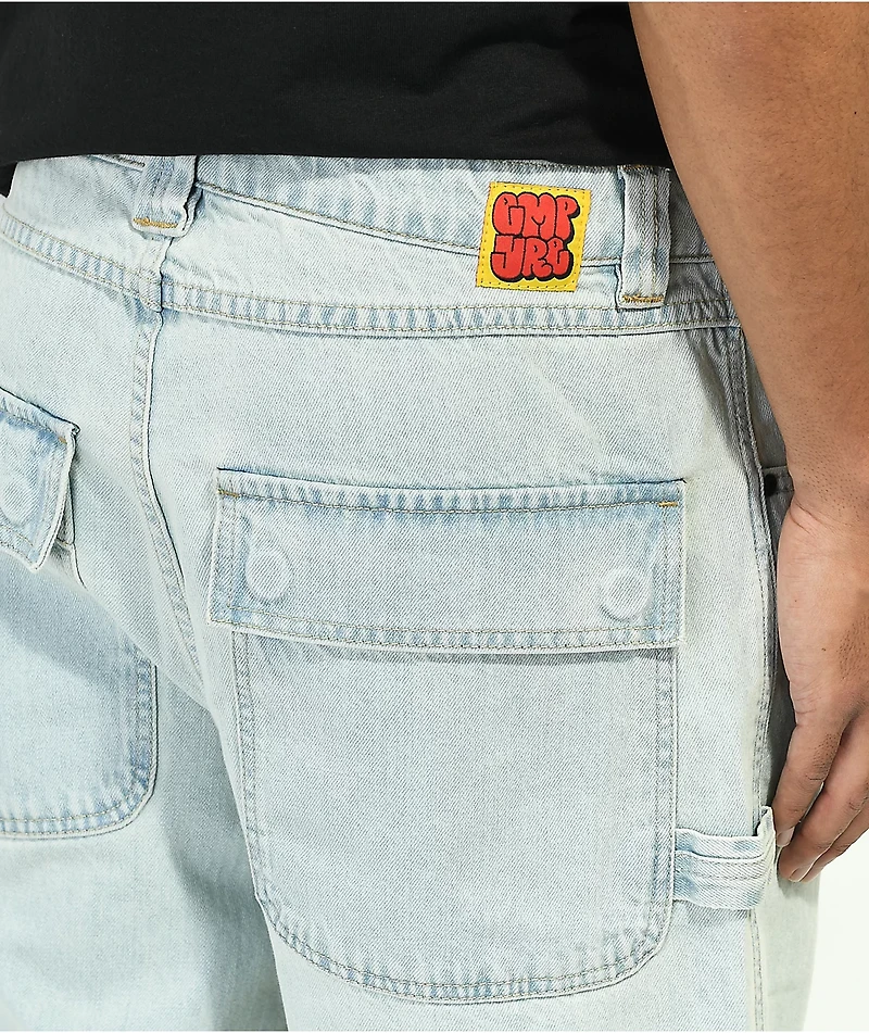 Empyre Loose Fit Light Wash Carpenter Skate Pants