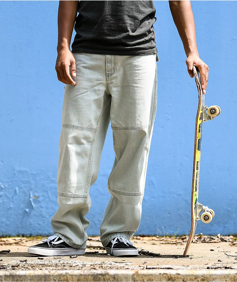 Empyre Loose Fit Light Wash Carpenter Skate Pants