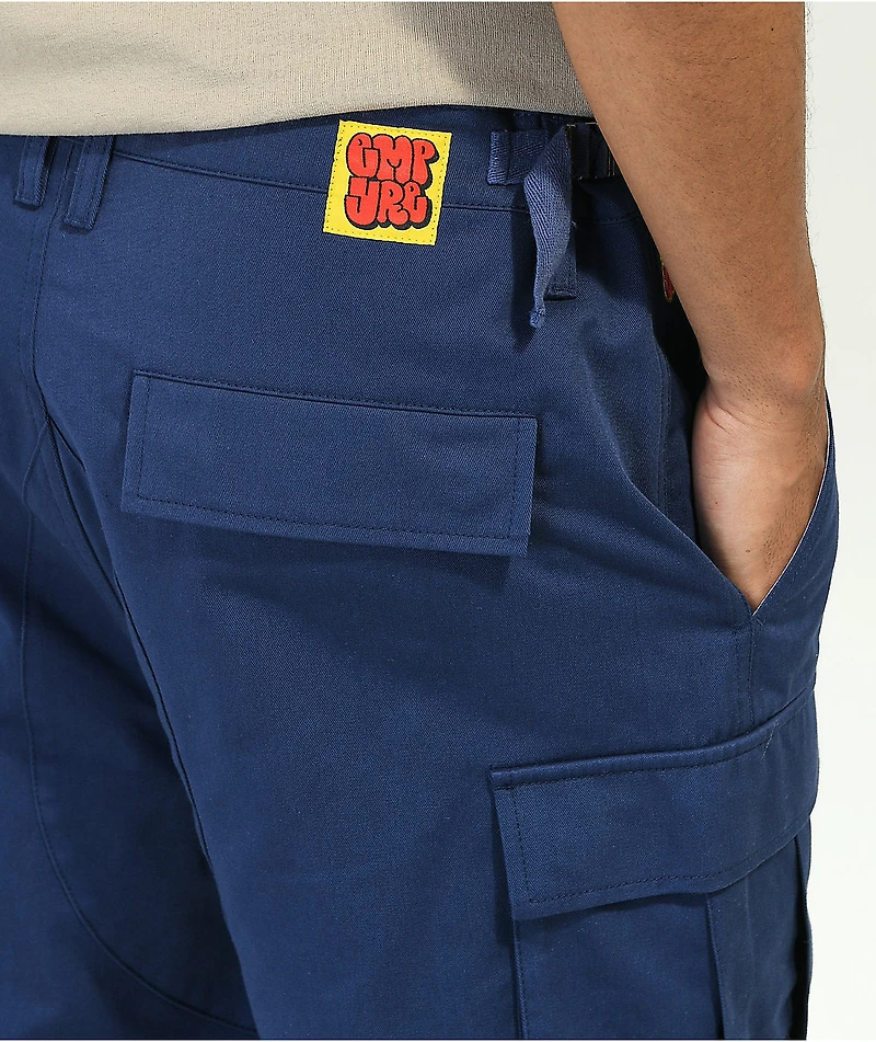 Empyre Loose Fit Navy Cargo Skate Pants