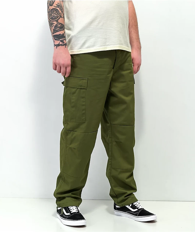 Empyre Loose Fit Olive Cargo Skate Pants