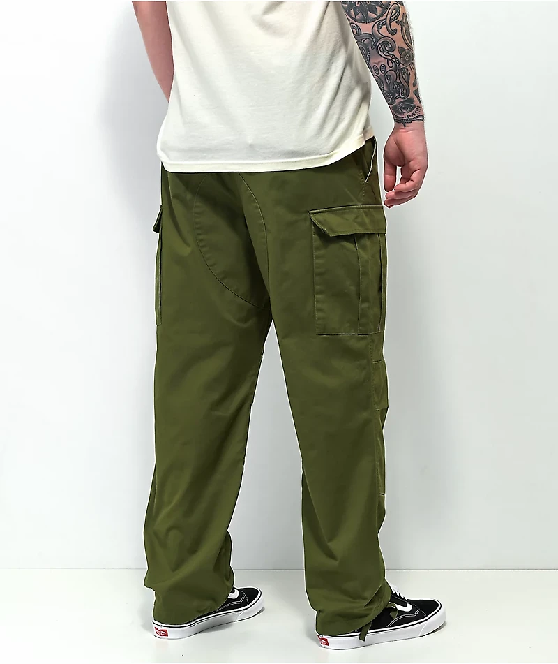 Empyre Loose Fit Olive Cargo Skate Pants