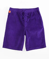Empyre Loose Fit Purple Corduroy Skate Shorts