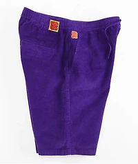 Empyre Loose Fit Purple Corduroy Skate Shorts