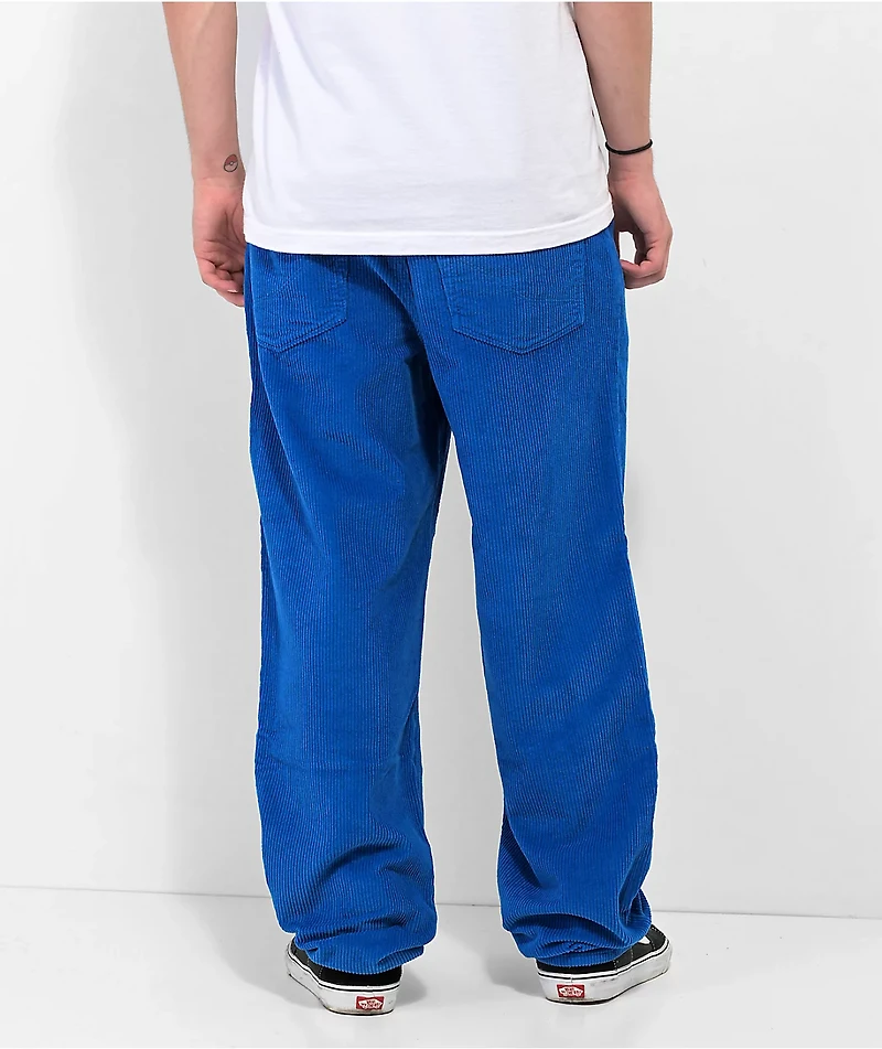 Empyre Loose Fit Royal Blue Corduroy Skate Pants