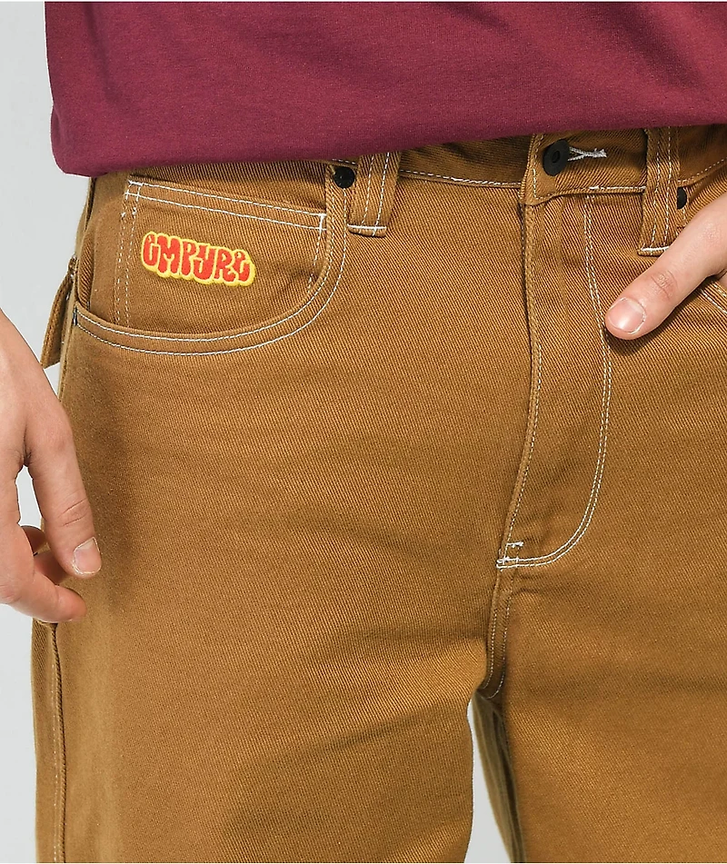 Empyre Loose Fit Tabacco Denim Carpenter Skate Pants