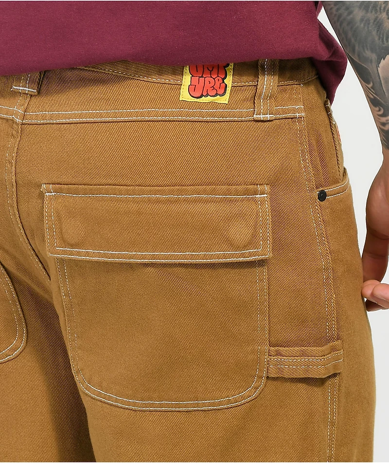 Empyre Loose Fit Tabacco Denim Carpenter Skate Pants