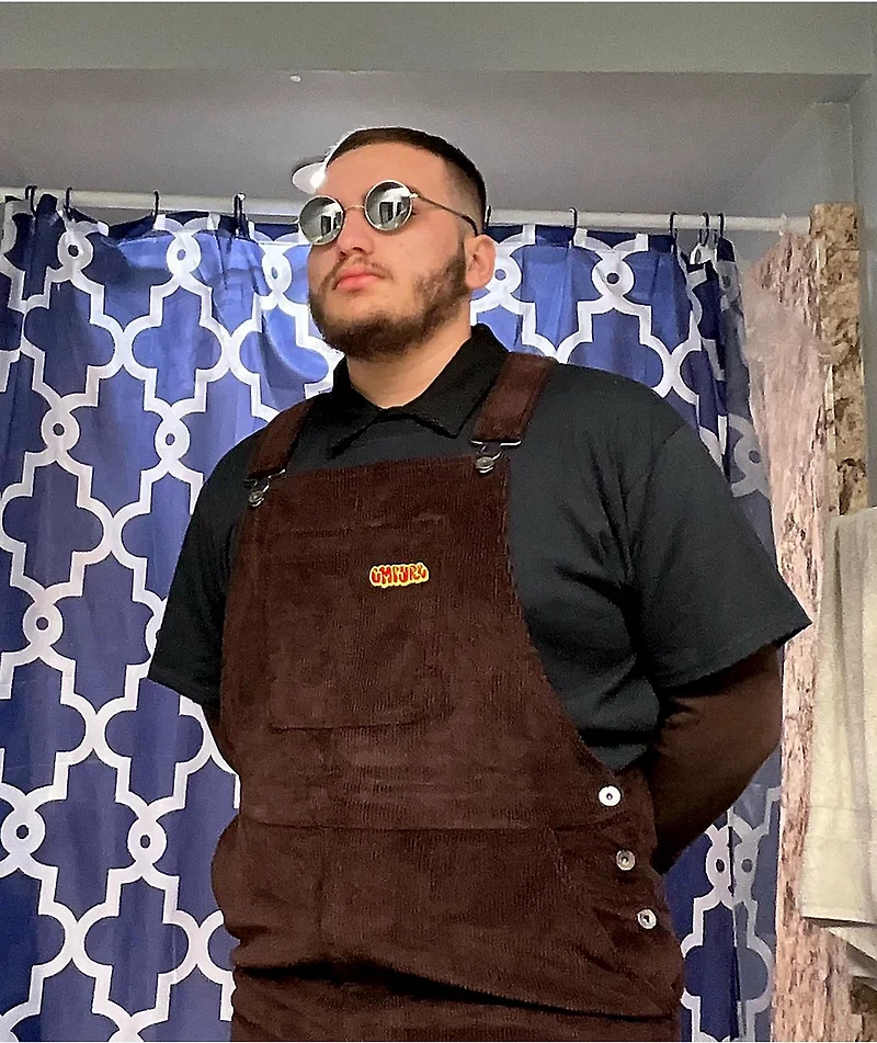 Empyre Loose Sk8 Brown Java Corduroy Overalls