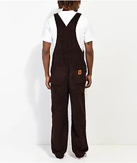Empyre Loose Sk8 Brown Java Corduroy Overalls