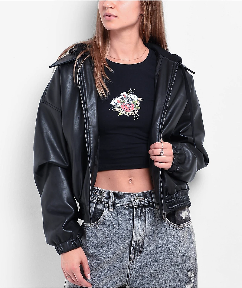 Empyre Lorelei Black Bomber Jacket