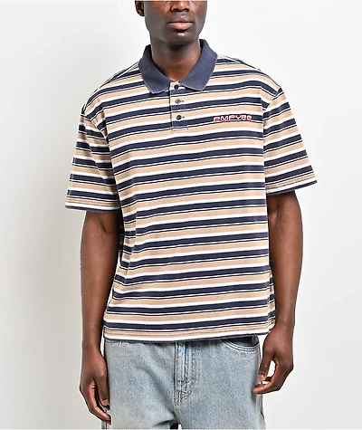 Empyre Loser Cool Stripe Blue Polo Shirt