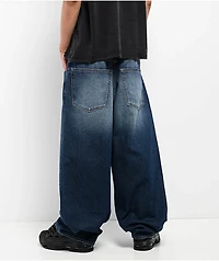 Empyre Midnight Dark Blue Wash Ultra Wide Skate Jeans