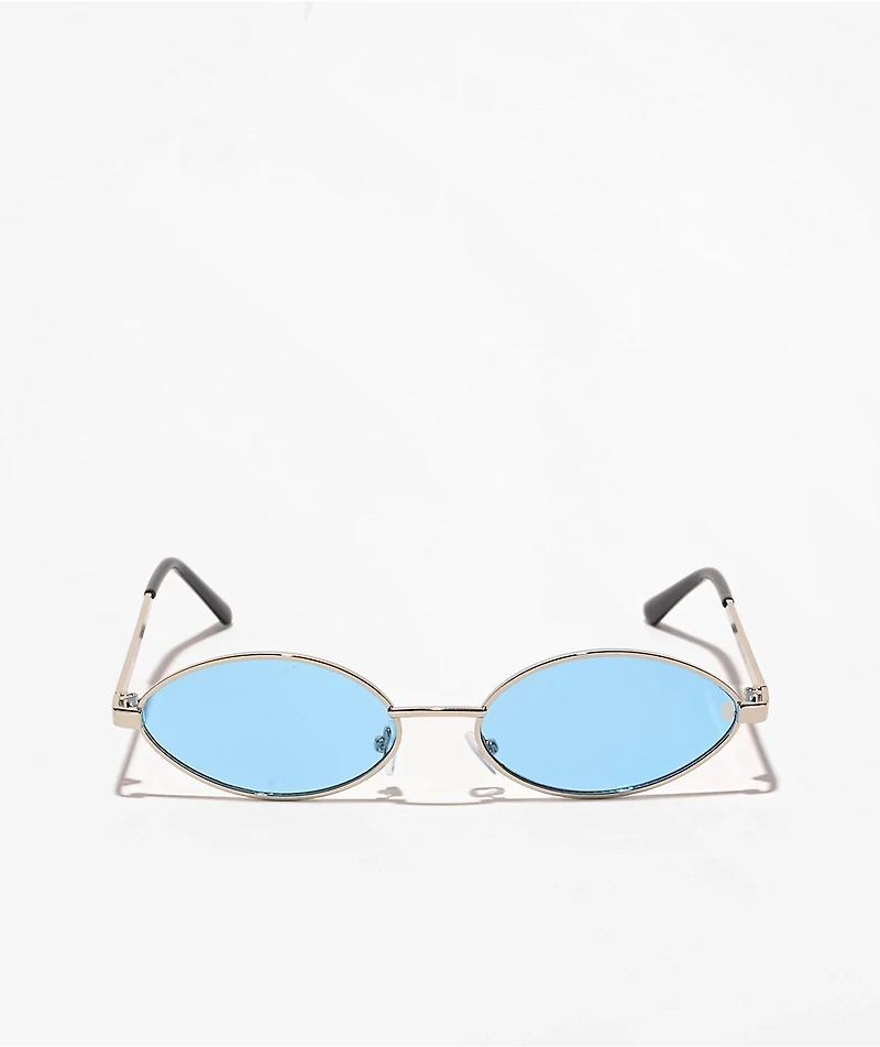 Empyre Miller Blue Oval Sunglasses