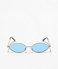 Empyre Miller Blue Oval Sunglasses