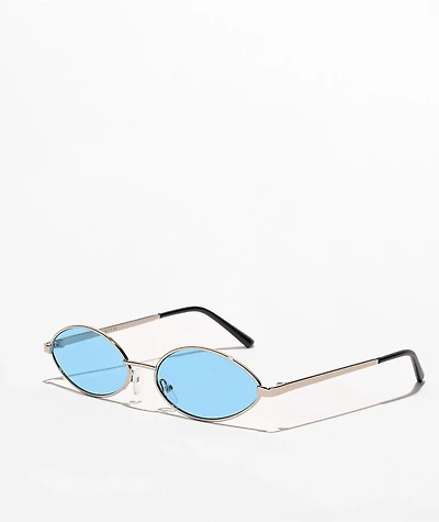 Empyre Miller Blue Oval Sunglasses