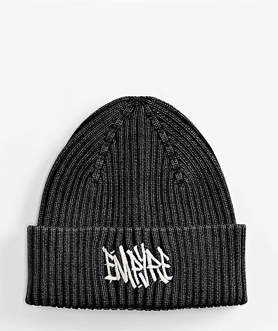 Empyre Mineral Wash Black Beanie