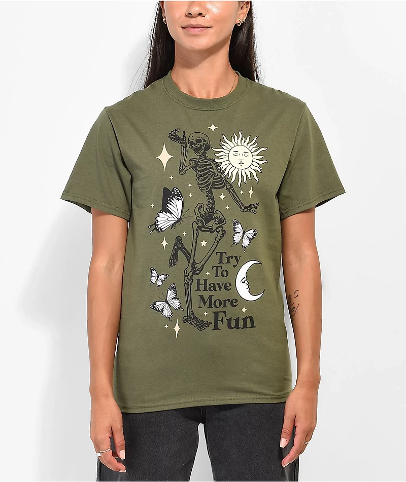 Empyre More Fun Green T-Shirt