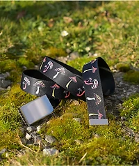 Empyre Mushroom Black Webbed Belt