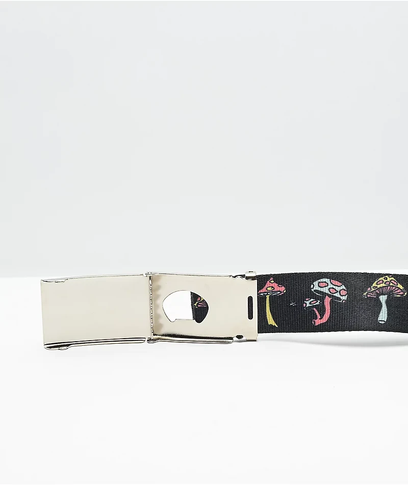 Empyre Mushroom Black Webbed Belt