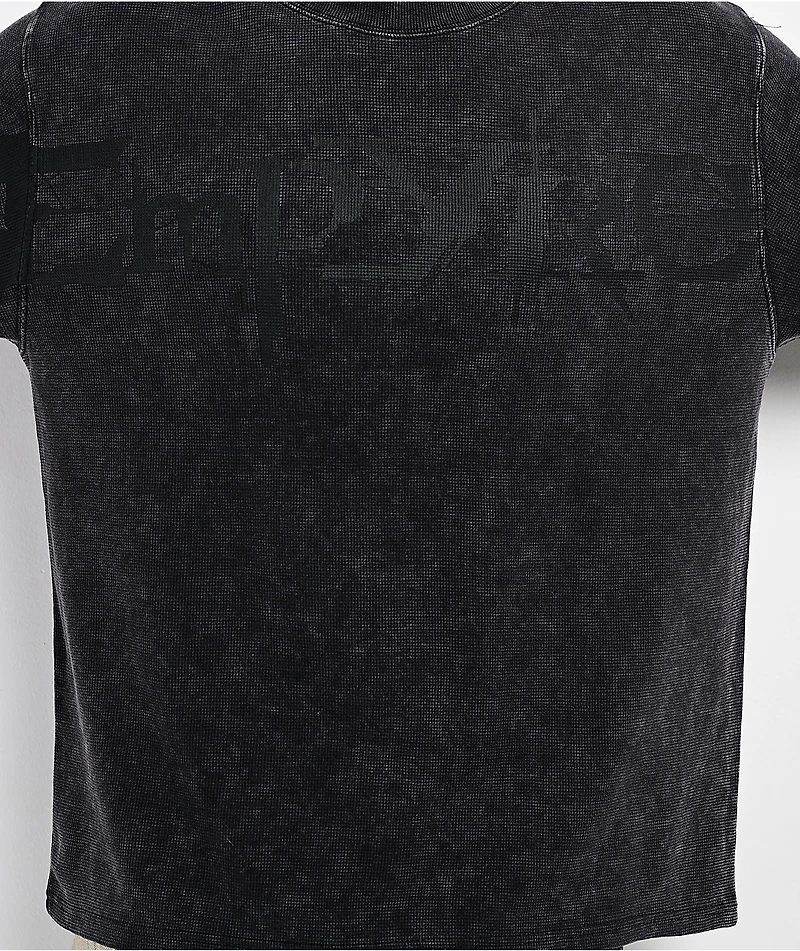 Empyre Neo Waffle Black Short Sleeve Thermal T-Shirt