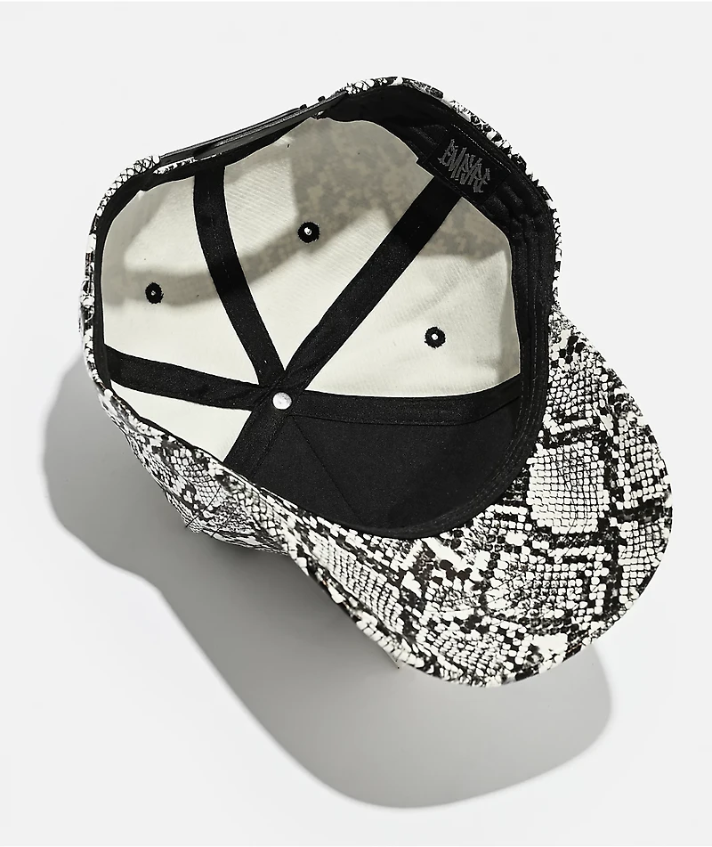 Empyre Ninety-Nine Python Snakeskin Faux Leather Snapback Hat