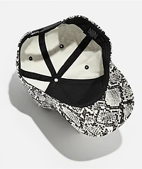 Empyre Ninety-Nine Python Snakeskin Faux Leather Snapback Hat