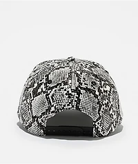 Empyre Ninety-Nine Python Snakeskin Faux Leather Snapback Hat