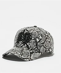 Empyre Ninety-Nine Python Snakeskin Faux Leather Snapback Hat