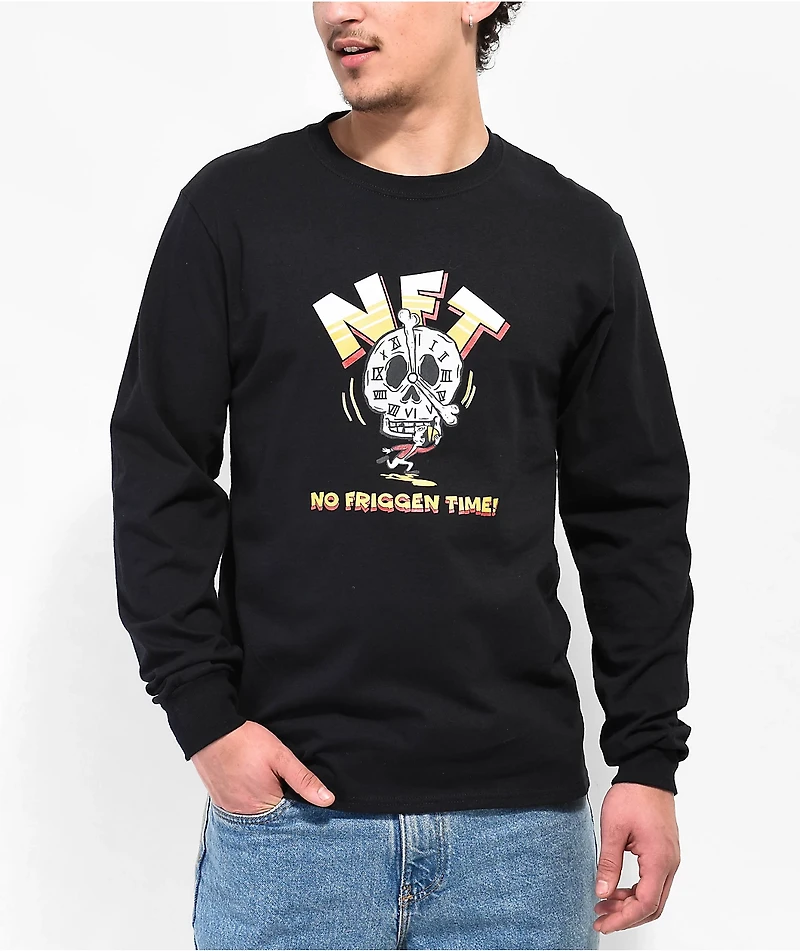 Empyre No Friggin Time Black Long Sleeve T-Shirt