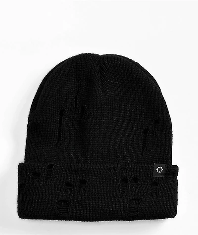 Empyre Noa Distressed Black Beanie
