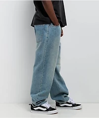 Empyre Ollie Blue Wash Loose Fit Skate Jeans