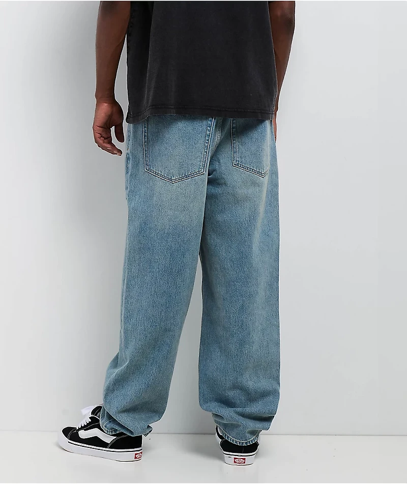 Empyre Ollie Blue Wash Loose Fit Skate Jeans